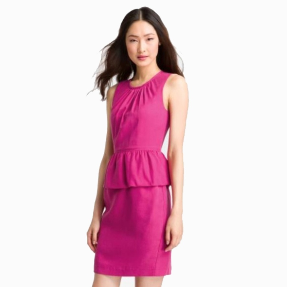 Trina Turk | NWT "Kiran" Pink Peplum Dress Sz. 6